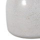 EV23565-02#12" Waite Lg Glass Bottle W/selenite Stopper,white