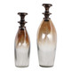 EV23568-02#S/2 11"/13" Wellston Glass Bottles W/metal Stopper