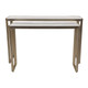 EV23569#S/2 40/48" Jules Selenite Console Table