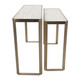 EV23569#S/2 40/48" Jules Selenite Console Table