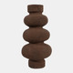 23575-01#17x8" Curvy Totem Ecomix Vase, Brown