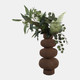 23575-01#17x8" Curvy Totem Ecomix Vase, Brown