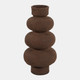 23575-01#17x8" Curvy Totem Ecomix Vase, Brown