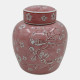 23581#10x8" Chinoiserie Ginger Jar, Pink/white