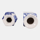 23642#S/2 6x3" Chinoiserie Bud Vases, Blue/white