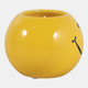 80600#4" 7 Oz Coconut Goji Smiley Face Candle, Yellow