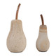 EV23596#S/2 8/10" Pear Impex  Palimanan Stone Statuary