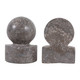 EV23605#S/2 6" Julio Marble Bookends