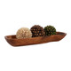 EV23610#20" Railus Wooden Long Tray Bowl