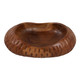 EV23633#Yalan Oval Carved Wood Bowl