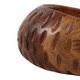 EV23633#Yalan Oval Carved Wood Bowl