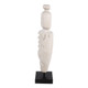 EV23638#Blanco Small Teak Tribal Statuary