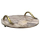 EV23648-01#12" Luxan Taupe Agate Stone Tray