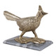EV23659#Copper Bird And Marble Statuary