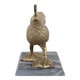 EV23659#Copper Bird And Marble Statuary