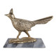 EV23659#Copper Bird And Marble Statuary