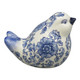 23670#S/2 6x5" Chinoiserie Birds, Blue/white