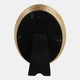 23684#4x6" Etched Oval Photo Frame, Gold