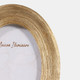23684#4x6" Etched Oval Photo Frame, Gold