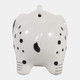23700#6x4" Elephant Coin Bank, Black/white

