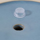20246-06#S/2  7/10" Leaf Applique Planter, Blue