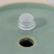 20246-07#S/2  7/10" Leaf Applique Planter, Green