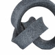 8" Menen Small Black Loop Statuary for Home and Office Decor