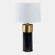 51394#28" Metal Table Lamp, Black/gold
