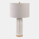 51395#27" Ceramic Table Lamp, Ivory