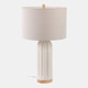 51395#27" Ceramic Table Lamp, Ivory