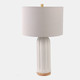 51395#27" Ceramic Table Lamp, Ivory