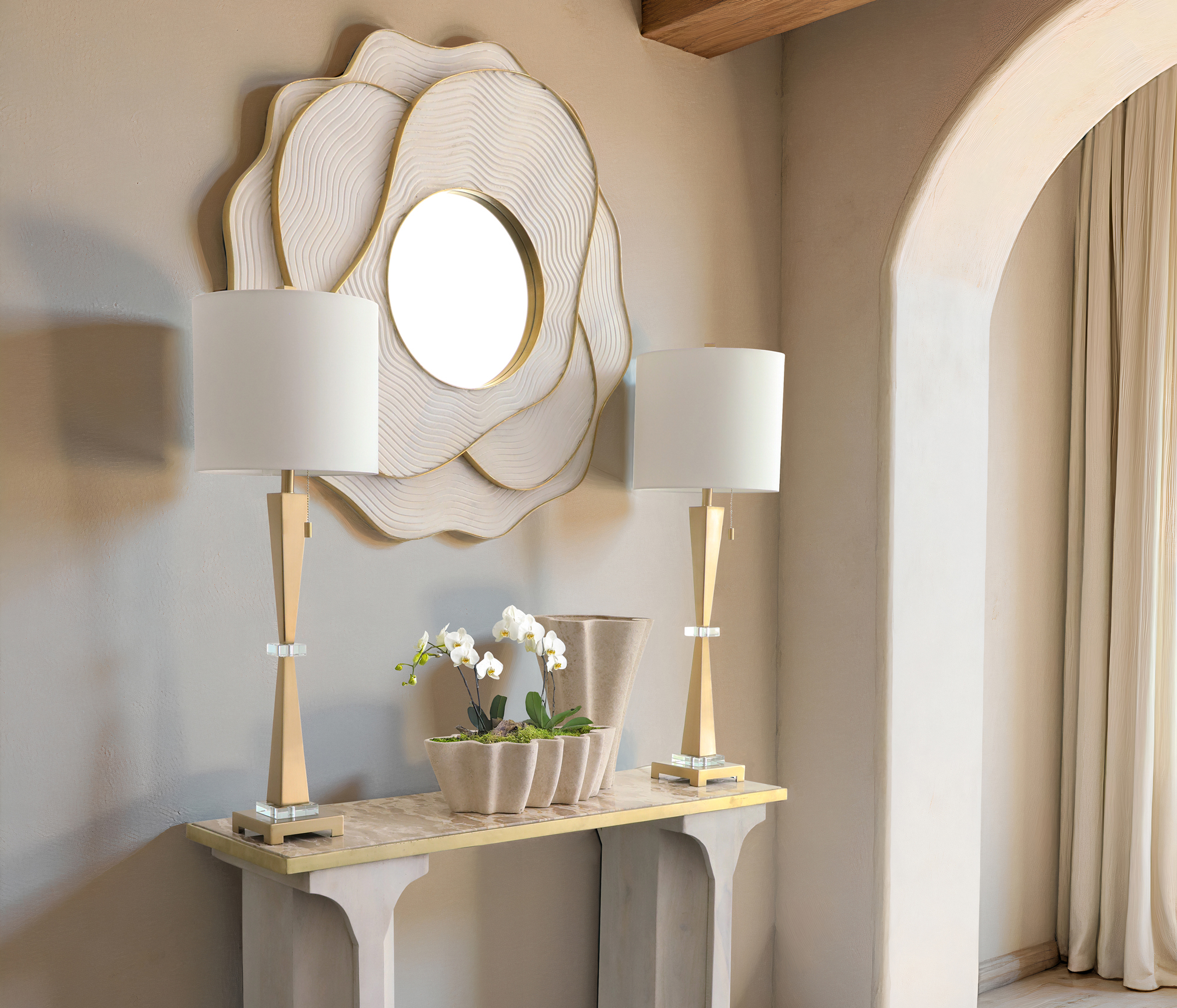 Sagebrook Home 12912-15 Decorative Ceramic Spike Candle Holder, 4 x 4 x 16 inches, White/Silver Sagebrook Home 12912-15 Decorative Ceramic Spike Candle Holder, 4