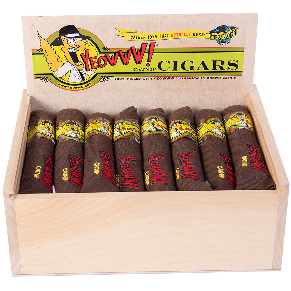 Cigar Box - 24 Classic Brown - Yeowww! Catnip