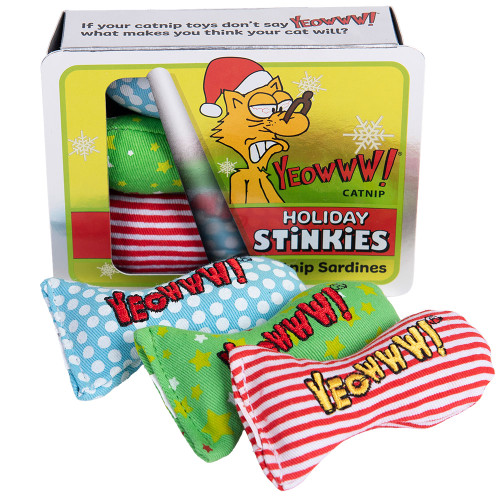 Holiday Stinkies Catnip Sardines Trio