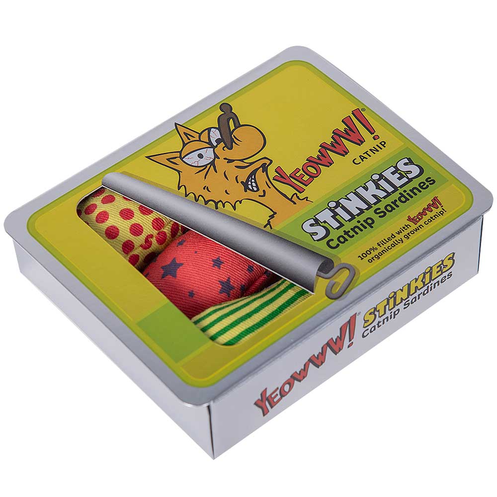 Stinkies Catnip Sardines Trio - Yeowww! Catnip