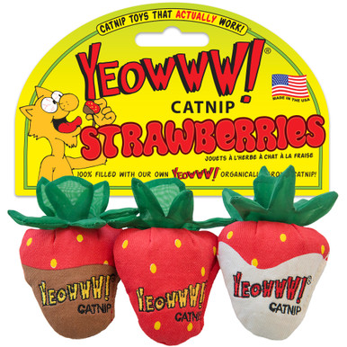 Strawberries 3-pk - Yeowww! Catnip