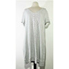 Adyson Parker Women's Gray Striped Short Sleeve Maxi Dress Size 3X **NWT**