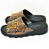 Aerosoles Wanza Brown Snake Print Vegan Leather Slide Sandals Women's Size 7M