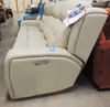 Light Beige Leather/Vinyl Power Recline 3-Seat Sofa Made In America NEW - Local Pickup Only
