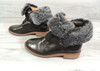 Johnston Murphy Julie Lamb Shearling Black Boots 7851515 - Womens 7M