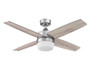 Sahara Fans 44" Reversible Blade Remote Control Ceiling Fan with Light - Pewter - NEW