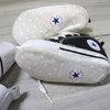 2 Pair Converse Crib White Leather  & Black Canvas All Stars - Baby Size 2