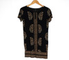 Lucky Brand Black & Brown Floral Boho Tunic Women's Size S