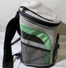 EleQuint Backpack Small Pet, Cat Carrier, Zip Closure, Gray 15" h x 10" w x 9" d
