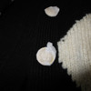 MO&Co Black & White Diamond Knit Wool-Blend Cardigan - Women's - Oversize, Small