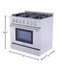 Thor 36" Oven Gas Range   NEW - SCRATCH/DENT    LOCAL PICKUP ONLY, AUSTIN TX