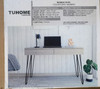 TUHOME Mumbai Writing Desk in Light Grey   LOCAL PICKUP ONLY, AUSTIN TX