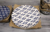 Elle Decor Lucette 16pc. Porcelain Dinnerware Set in Blue/White   NEW