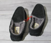 Dluxe by Dearfoams Black Suede, Shearling Moccasin Loafer Shoes KIDS 11 *New