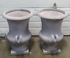 2 Light Grey Stonecast Planter Urns *Broken Handle* LOCAL PICKUP ONLY, AUSTIN TX